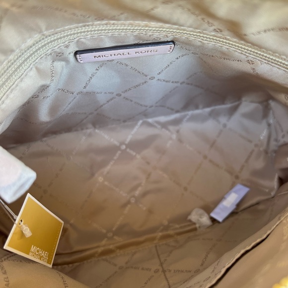 Michael Kors Dome Medium Signature Satchel&wallet powdered blush NWT - Picture 6 of 15